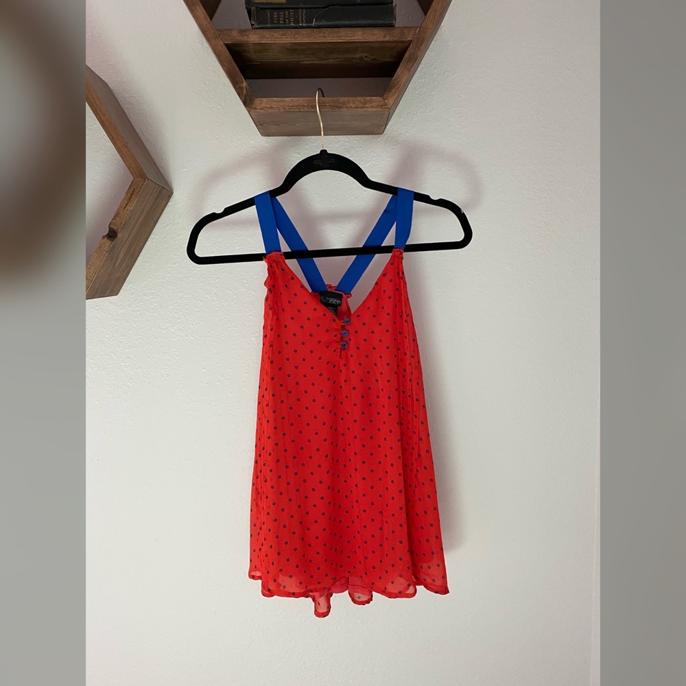 Polka dot tank top from Buckle